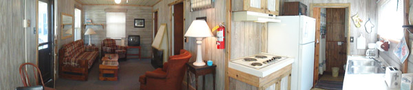 vintage cabin interior